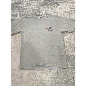 Vintage Sz L Philadelphia Museum 'Gone Fishing' T-Shirt Pre-Shrunk Cotton